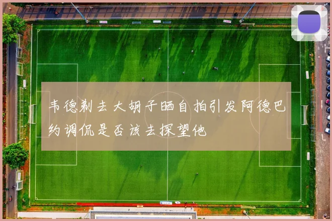 韦德剃去大胡子晒自拍引发阿德巴约调侃是否该去探望他